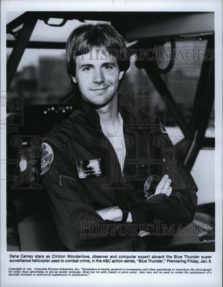 1983 Press Photo Dana Carvey Actor Comedian Blue Thunder Action TV Series Show - Historic Images