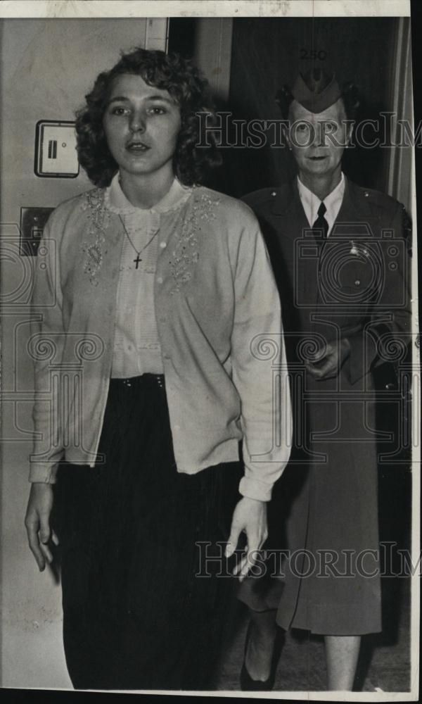 1958 Press Photo Suzanne Elaine Soule Convicted of Killing Catherine Elvins - Historic Images