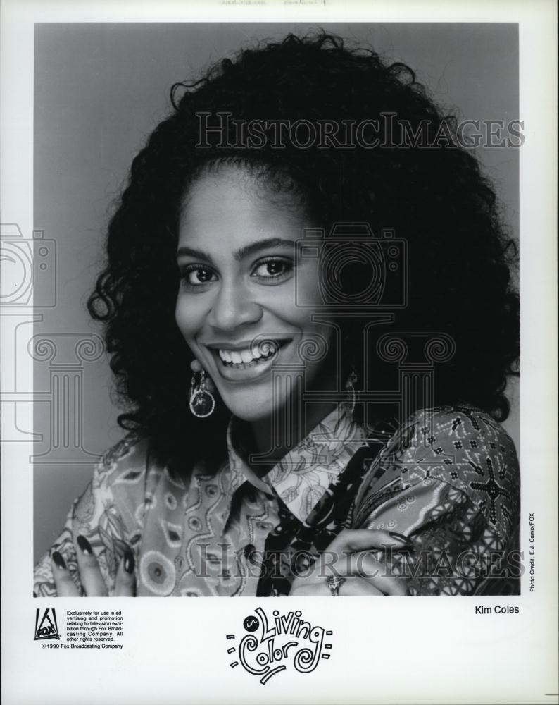 1990 Press Photo In Living Color Series Actress Kim Coles Portrait - RSL42121 - Historic Images