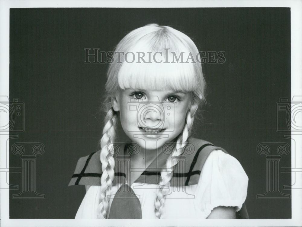 1982 Press Photo Actress Heather O&#39;Rourke Happy Days television show - RSL05229 - Historic Images