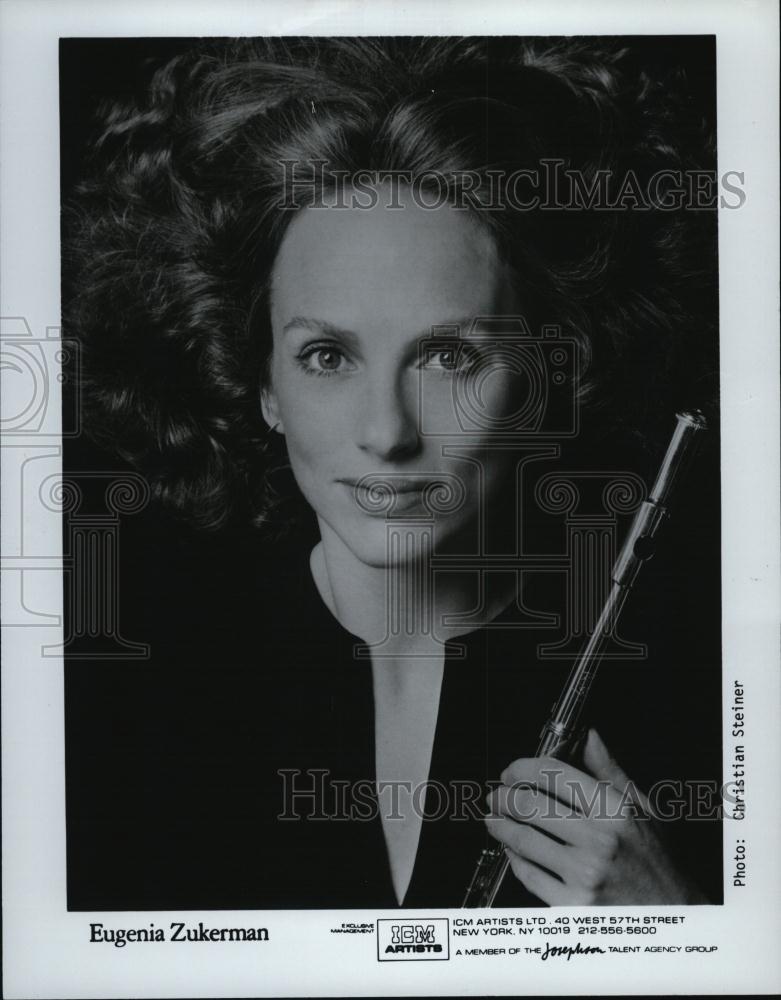 Press Photo Flutist Eugenia Zukerman Promotional Portrait ICM Artists - Historic Images