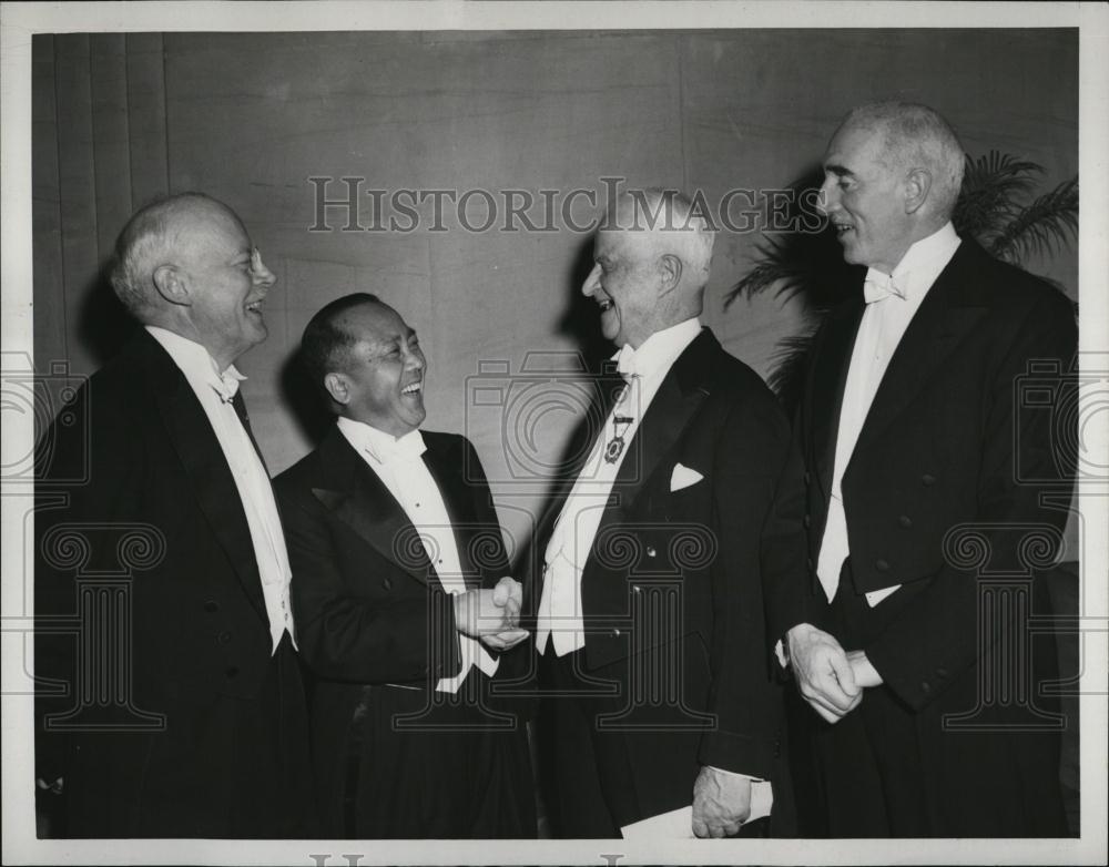 Press Photo Reginald Townsend, Hon Dr YC Yang Edward Ridley Finch, Dr - Historic Images