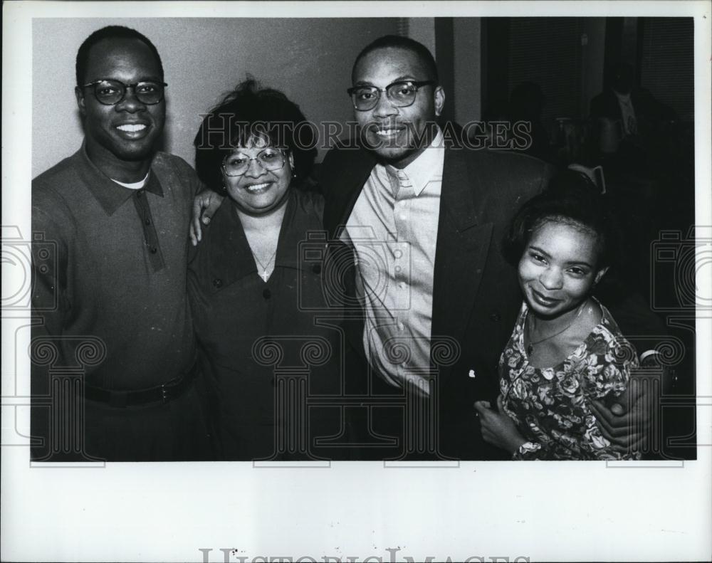 1993 Press Photo Gareth Saunders, Politician, A Porter, Theresa Small, D Baynes - Historic Images