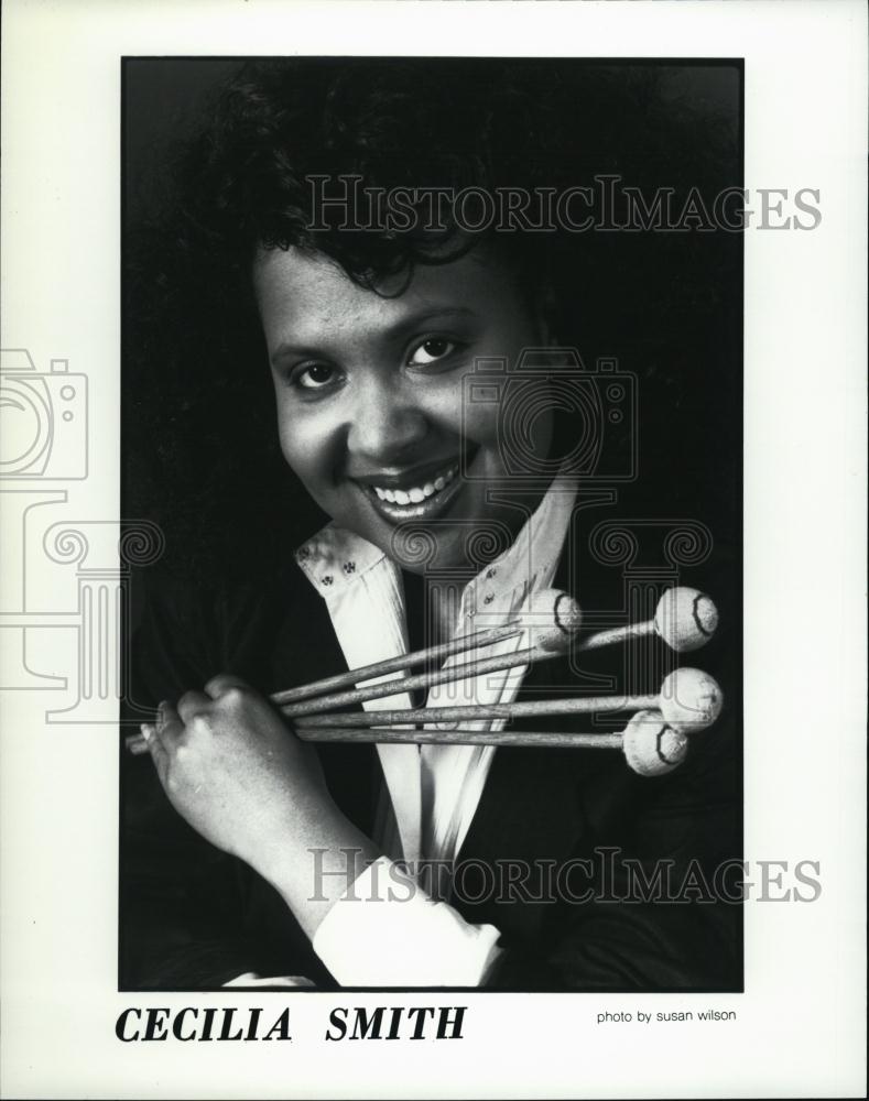 Press Photo Cecelia Smith Jazz Vibraphonist - RSL44023 - Historic Images