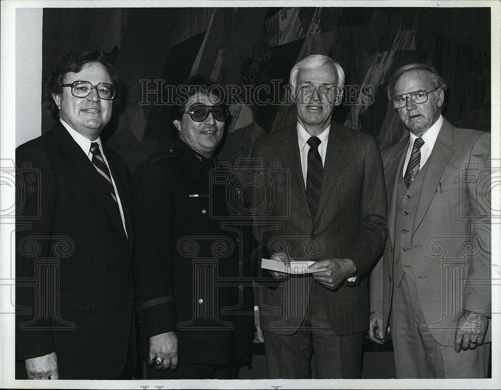 1983 Press Photo Raynoldo C Vialpando, Robert J Spiller, W Morrissey, J Jordan - Historic Images