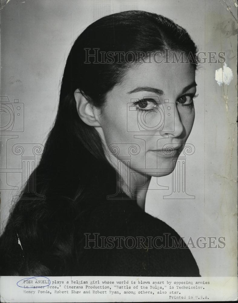 1966 Press Photo Actress Pier Angeli In "Battle Of The Bulge" - RSL47329 - Historic Images