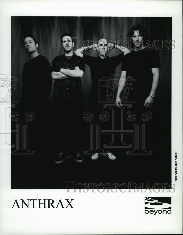 Press Photo Anthrax John Bush Frankie Bello, Scott Ian, Charlie Benante - Historic Images