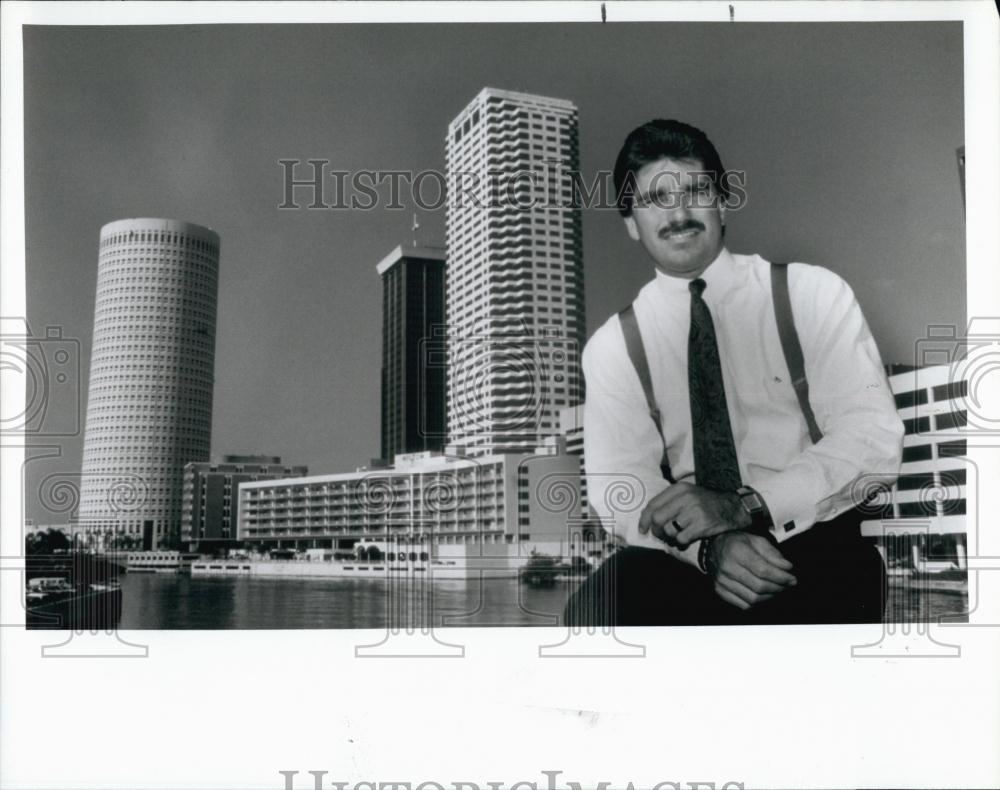 1991 Press Photo Jeff Thaxter President Tampa Downtown Partnership - RSL67887 - Historic Images