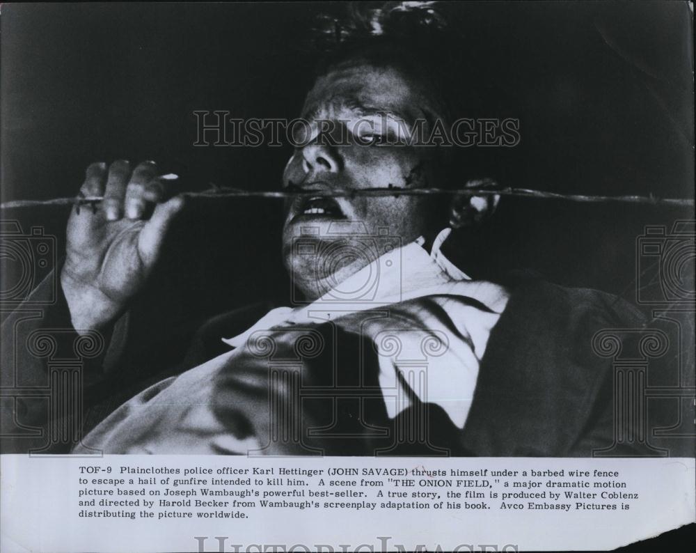Press Photo Plainclothes Police The Onion Field Movie John Savage Actor - Historic Images