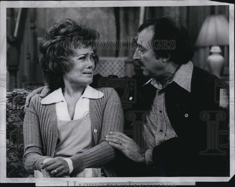 1974 Press Photo Rue McLanahan Bill Macy Tv Show Maude Actors - RSL87359 - Historic Images