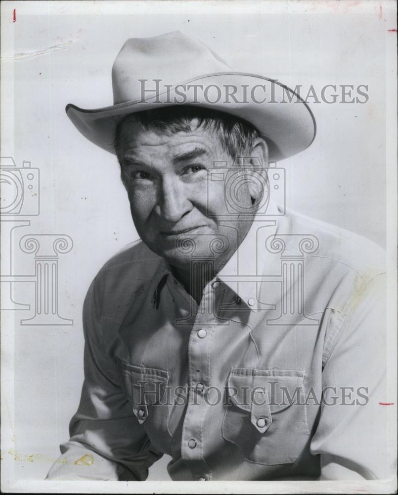 1963 Press Photo Actor Chill Wills starring in &quot;Gunsmoke&quot; - RSL93827 - Historic Images