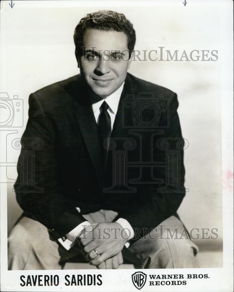 1962 Press Photo Singer Saverio Saridis - RSL60311 - Historic Images