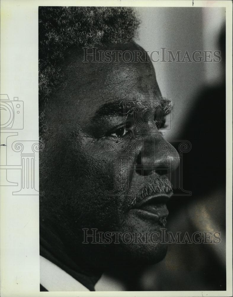 1983 Press Photo Boston Mayor Harold Washington Closeup Speech - RSL41409 - Historic Images