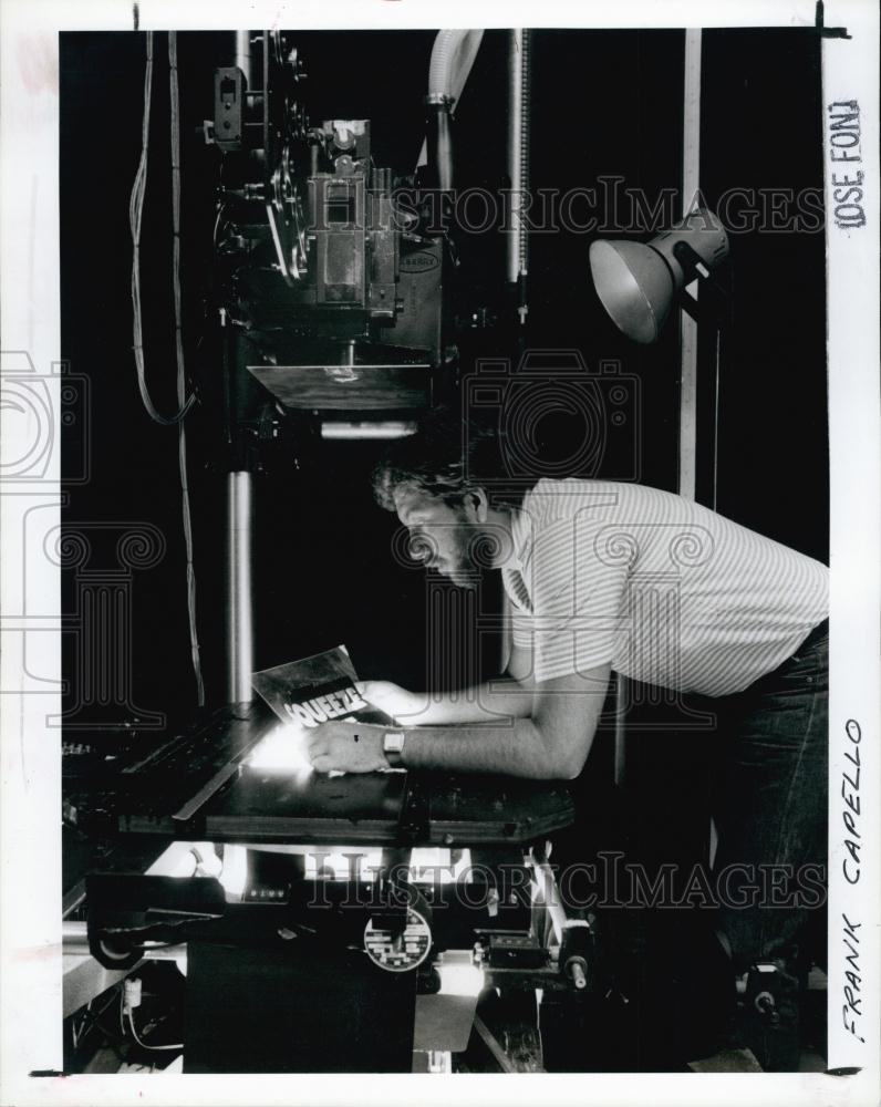 1986 Press Photo Frank Cappello Special Effects for Movies - RSL62855 - Historic Images