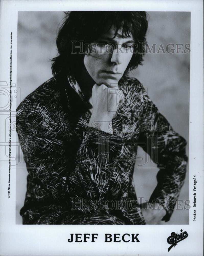 1985 Press Photo Popular Musician Jeff Beck - RSL84479 - Historic Images
