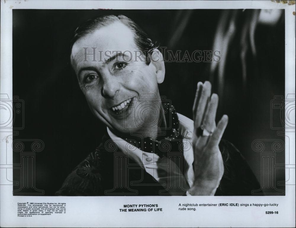 1983 Press Photo English comedian/actor Eric Idle in "Monty Python's" - Historic Images