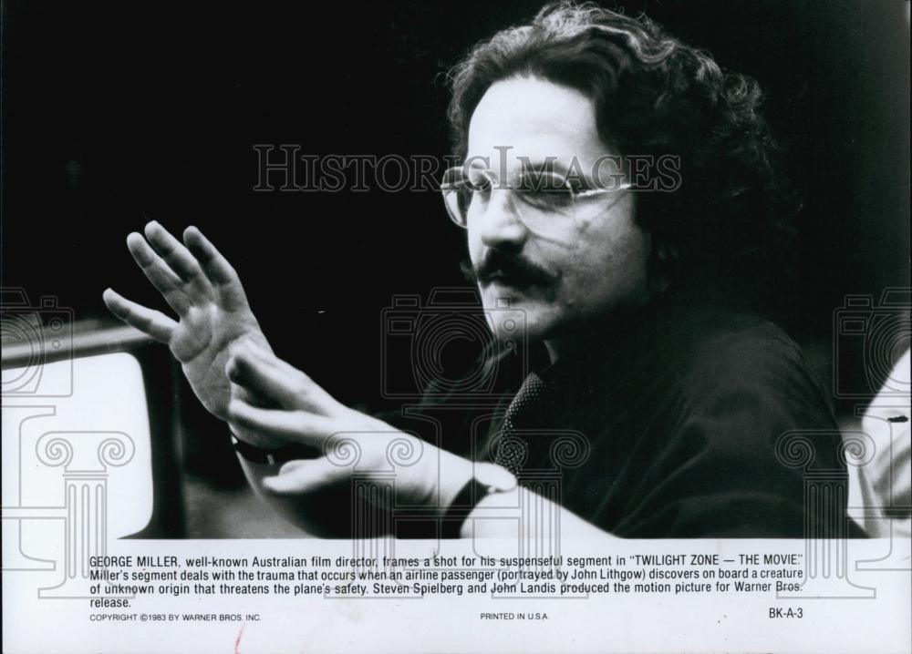 1983 Press Photo Director George Miller in &quot;Twilight Zone-The Movie&quot; - RSL69733 - Historic Images
