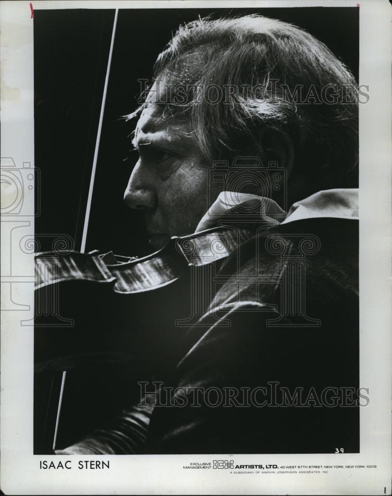 Press Photo Isaac Stern World renowned and celebrated violinist - RSL80269 - Historic Images