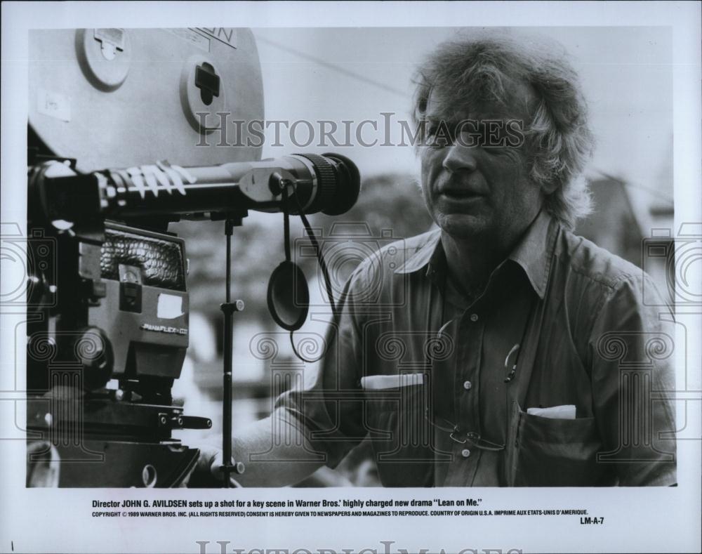 1989 Press Photo Director John Avildsen of &quot;Lean On Me&quot; - RSL87107 - Historic Images