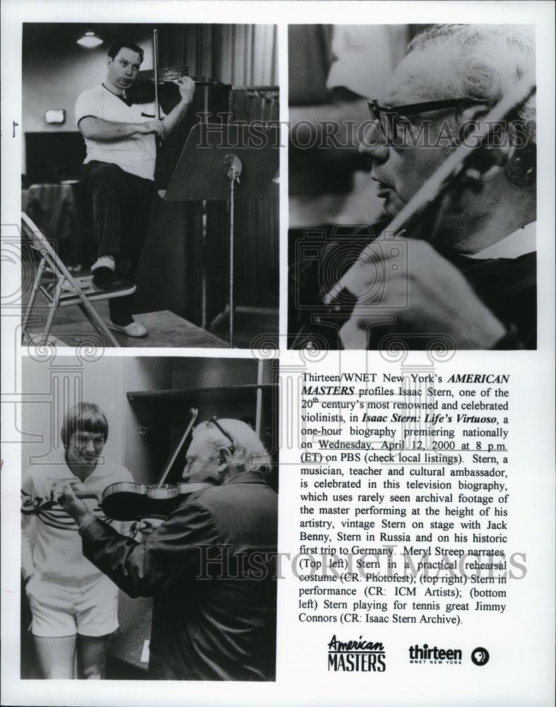 Press Photo New York's American Masters features Isaac Stern World renowned - Historic Images