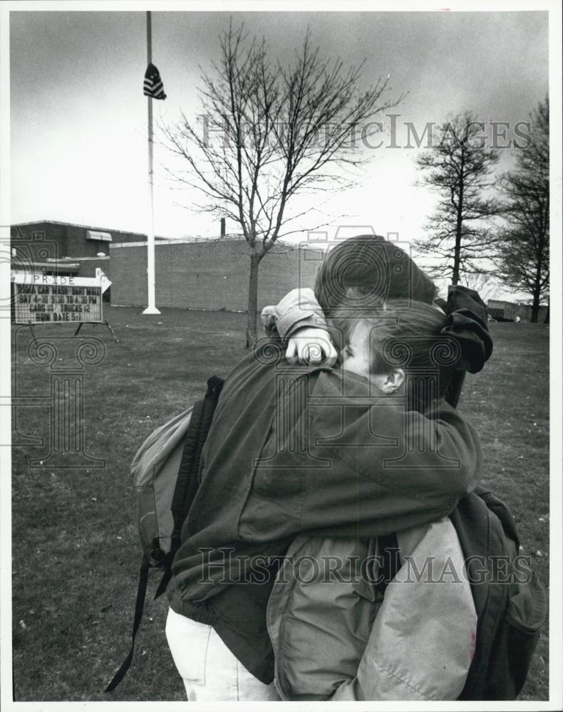 1993 Press Photo Terry Amaral, Mike Sabino, Dartmouth High - RSL02153 - Historic Images