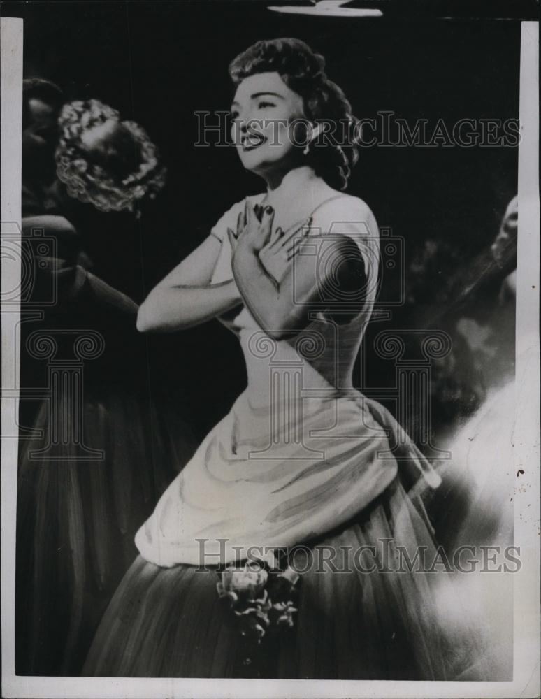 1954 Press Photo Singer, Actress Marion Marlowe - RSL79079 - Historic Images