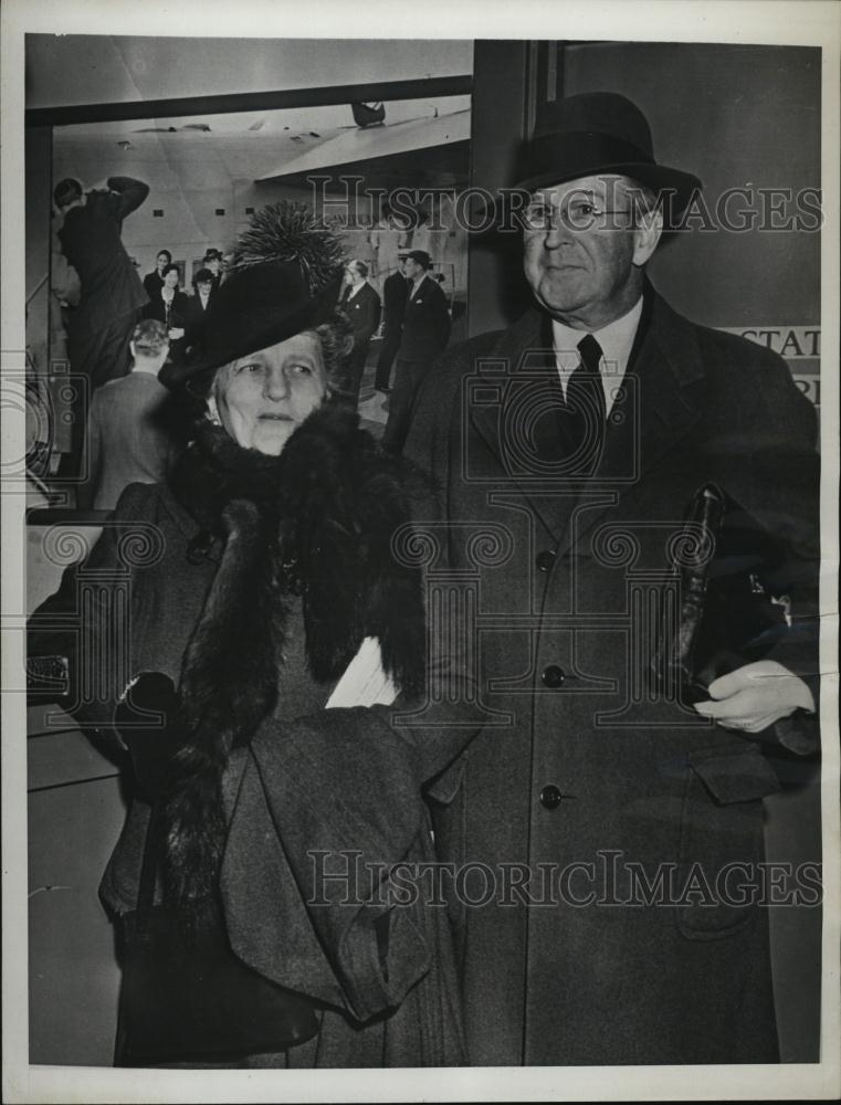 1948 Press Photo Alexander W Weddell, Former US Ambassador to Spain, Wife - Historic Images