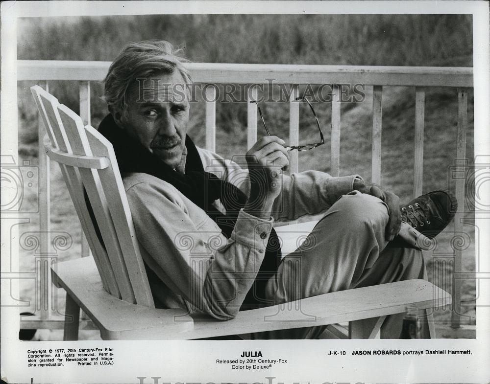 1977 Press Photo Actor Jason Robards starring in "Julia" - RSL85401 - Historic Images
