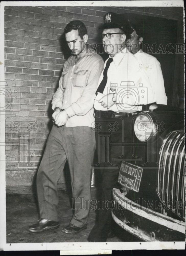 1954 Press Photo David Roche Indicted for Murder Accused Poisoning Pregnant Wife - Historic Images