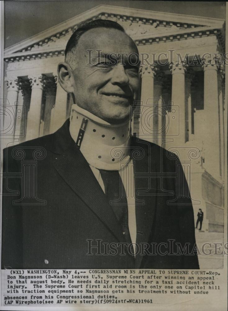 1961 Press Photo Representative Don Magnuson Us Supreme Court - RSL83549 - Historic Images