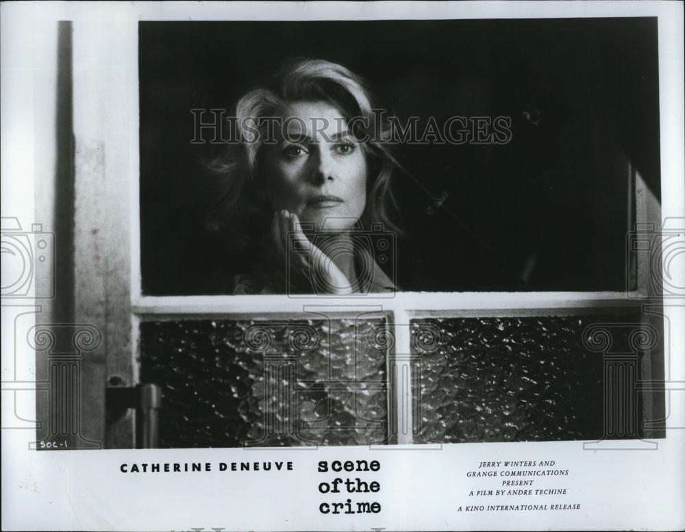 Press Photo French Actress Catherine Deneuve In Scene Of The Crime - RSL88113 - Historic Images