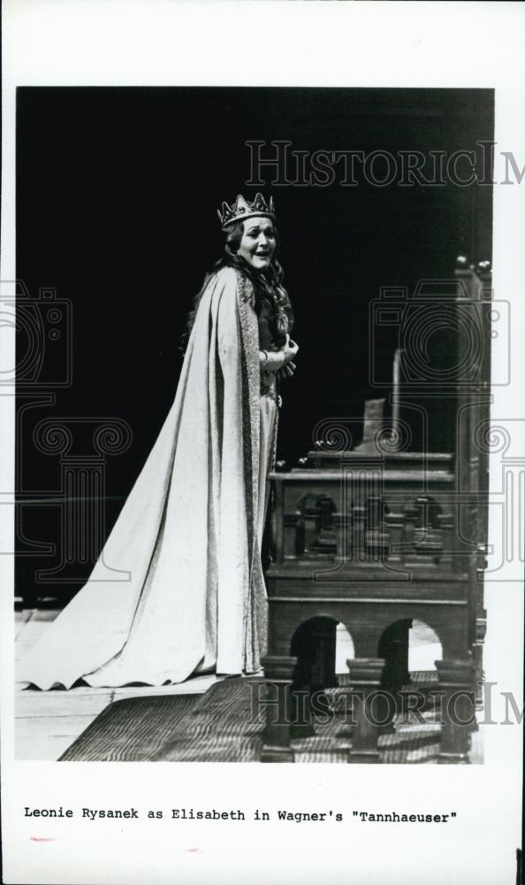 1982 Press Photo Leonie Rysanek Metropolitan Opera Singer Tanhaeuser - RSL65519 - Historic Images