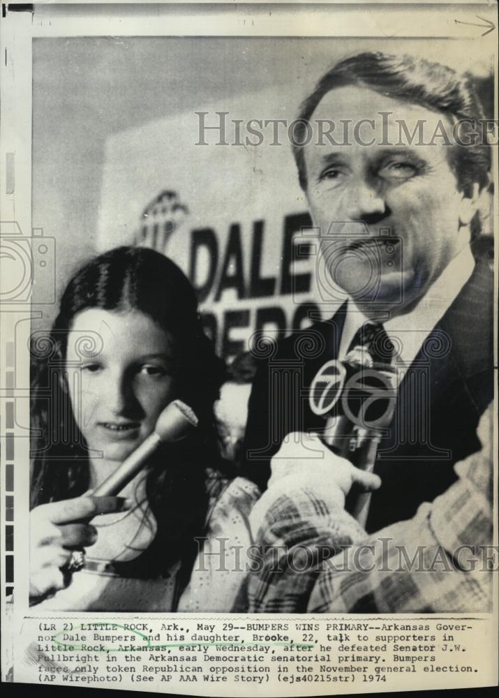 1974 Press Photo Arkansas Governor Dale Bumpers Wins Democratic Senate Primary - Historic Images