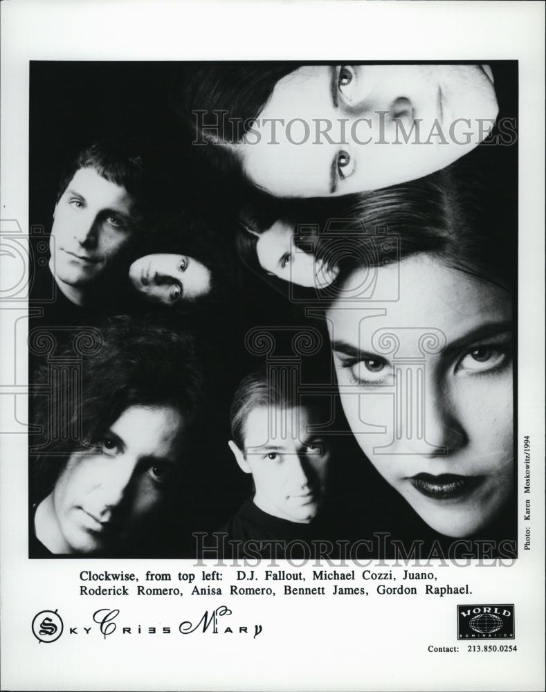 1994 Press Photo Sky Cries Mary DJ Fallout Michael Cozzi Juano Anisa Romero - Historic Images