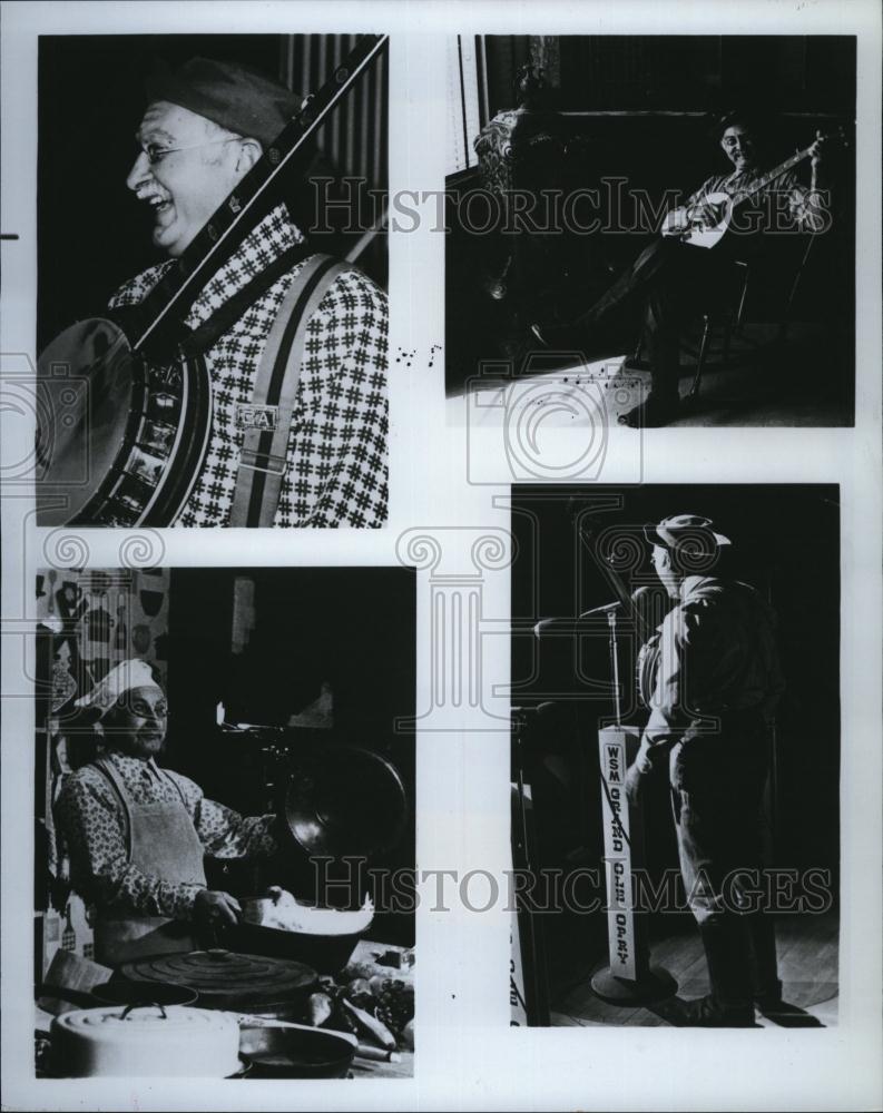 1977 Press Photo Actor Grandpa Jones In "Grand Ole Opry From Boston Garden" - Historic Images