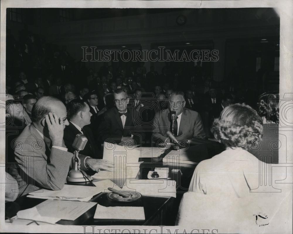 1960 Press Photo George McLaughlin, Walter McLaughlin, Jr Atty M Caldbeck - Historic Images