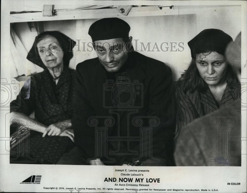 1975 Press Photo Charles Denner, Marthe Keller in &quot;And Now My Love&quot; - RSL88149 - Historic Images