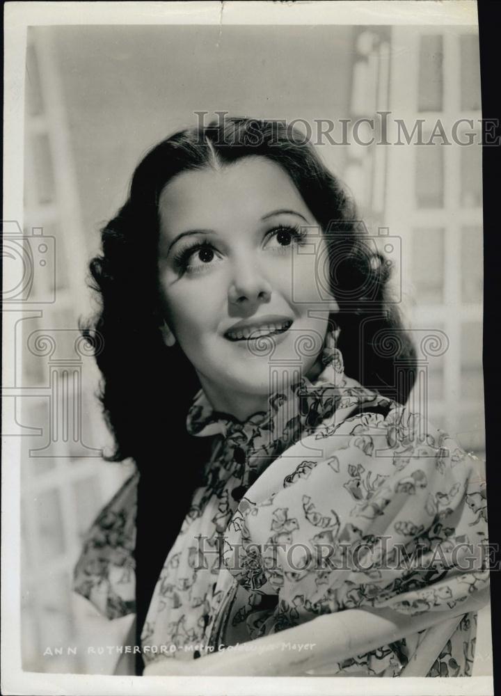 1980 Press Photo Actor Ann Rutherford In