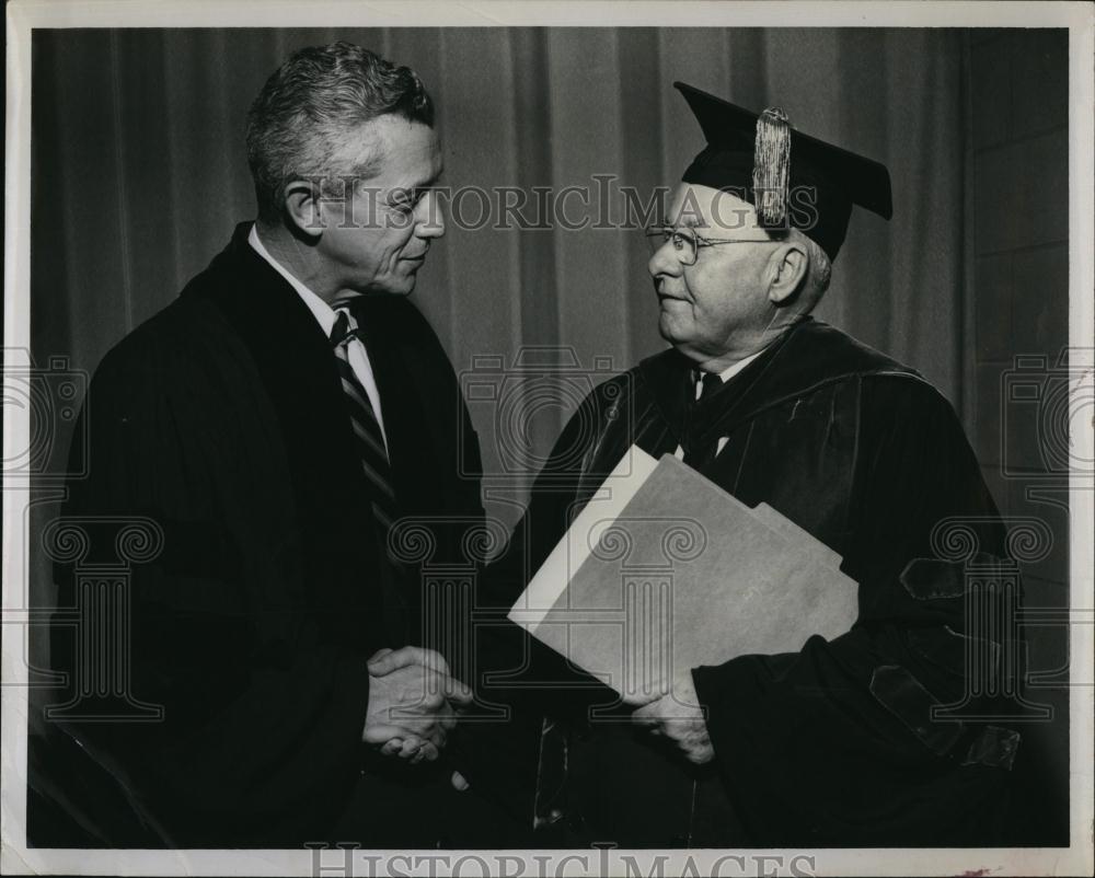 19574 Press Photo FSU Pres Doak S Campbell &amp; Gov LeROy Collins - RSL95903 - Historic Images