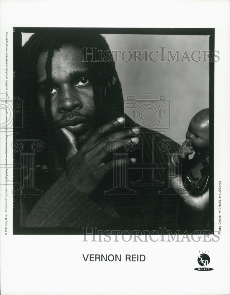 1996 Press Photo American Guitarist, Songwriter And Composer Vernon Reid - Historic Images