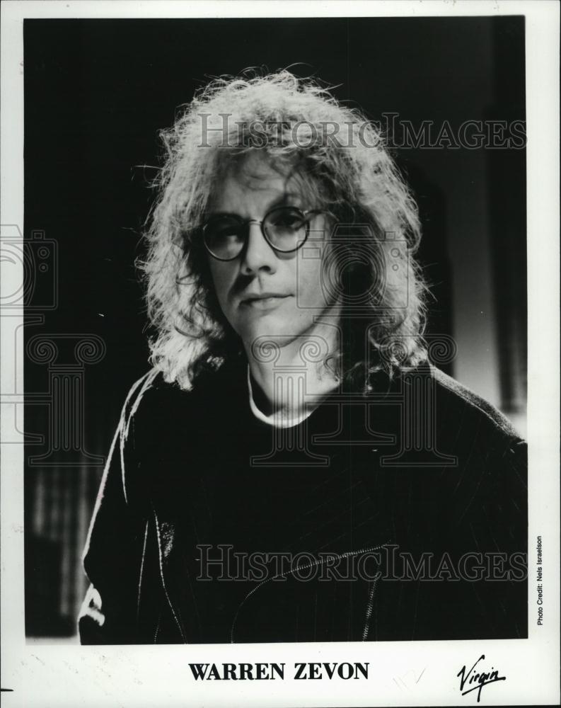 1990 Press Photo Warren Zevon Musician Recording Artist - RSL40647 - Historic Images