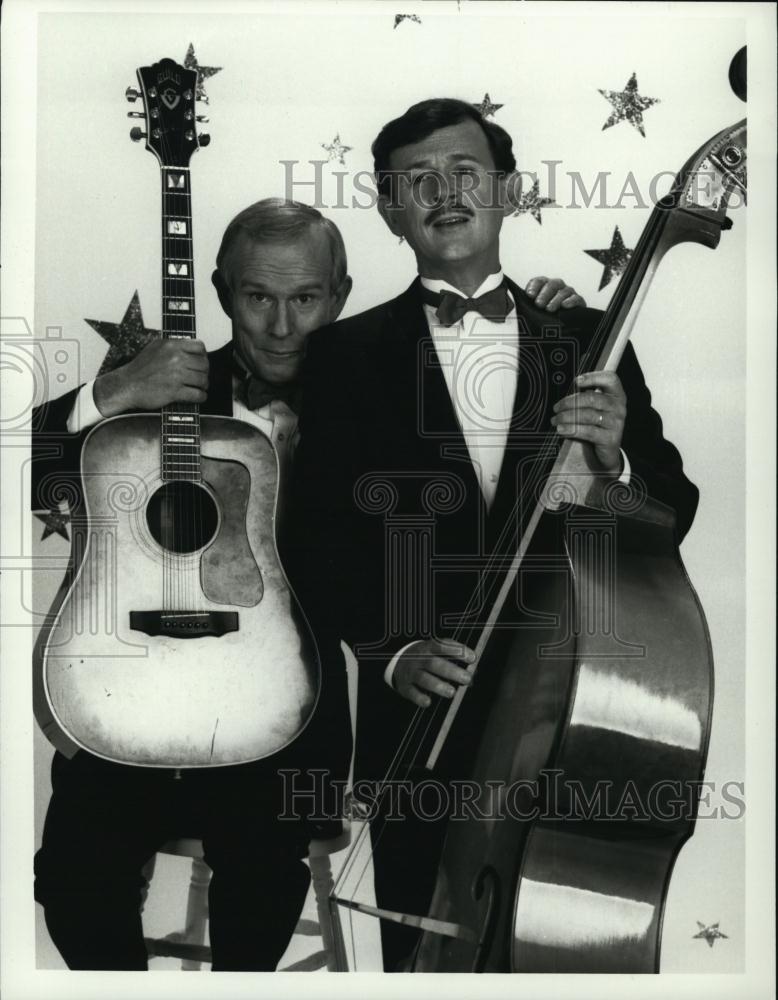 1989 Press Photo Tom and Dick Smothers Smothers Brothers Comedians - RSL40959 - Historic Images