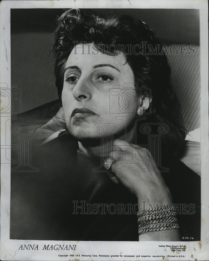 1954 Press Photo Actress Anna Magnani - RSL82359 - Historic Images