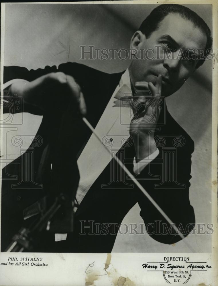 1949 Press Photo Conductor Phil Spitalny and his All Girl Orchestra - RSL45815 - Historic Images