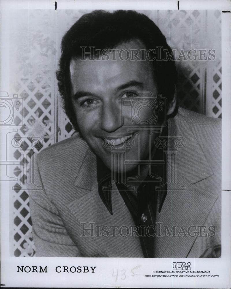 1978 Press Photo Comedian Norm Crosby - RSL94913 - Historic Images