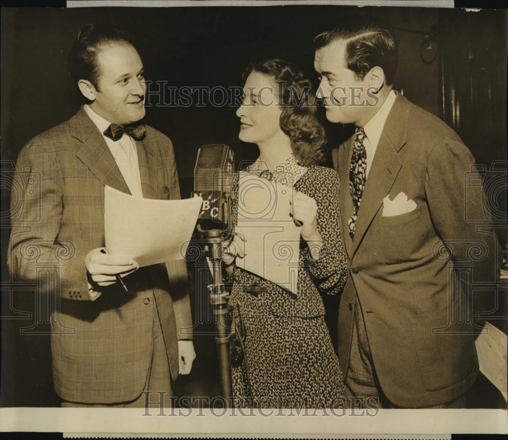 1944 Press Photo Lawson Zebre,Flora Campbell and Lovejoy in "Brave Tommorow" - Historic Images