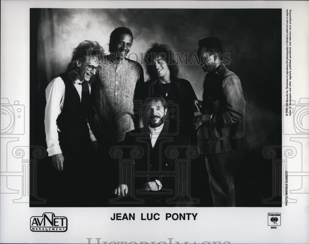 1989 Press Photo jazz violinist and composer Jean Luc Ponty - RSL86379 - Historic Images