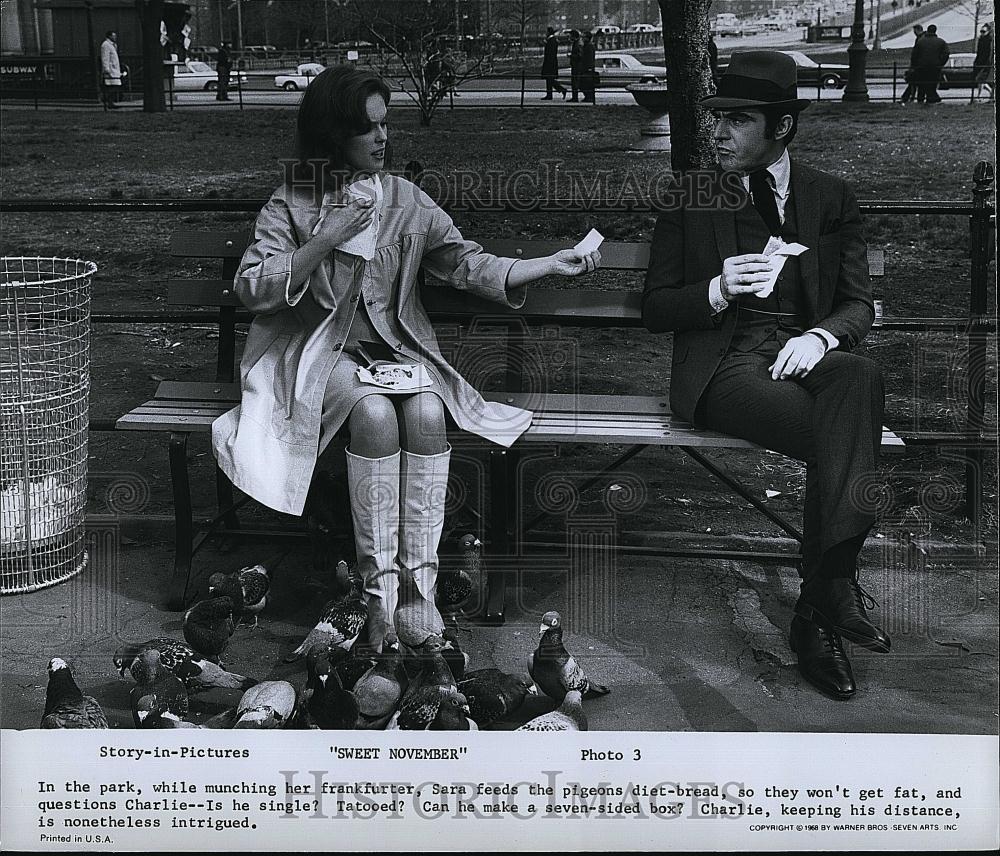 1968 Press Photo Actress Sandy Dennis in "Sweet November" - RSL88469 - Historic Images