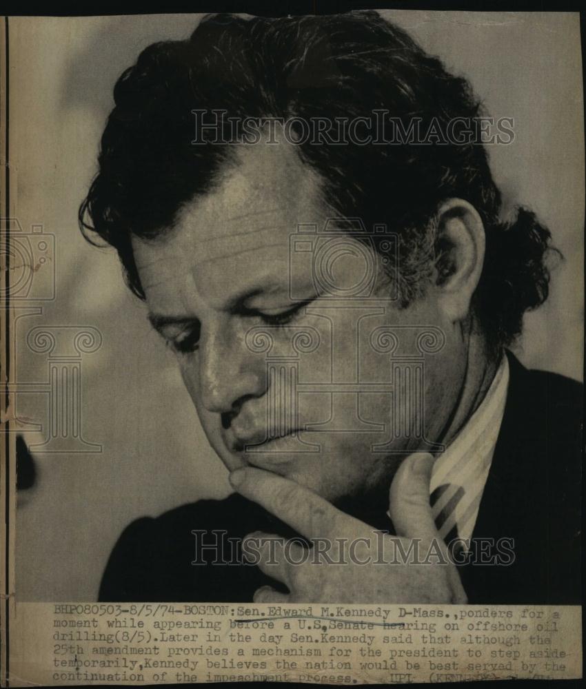 1974 Press Photo Senator Edward M Kennedy - RSL92827 - Historic Images