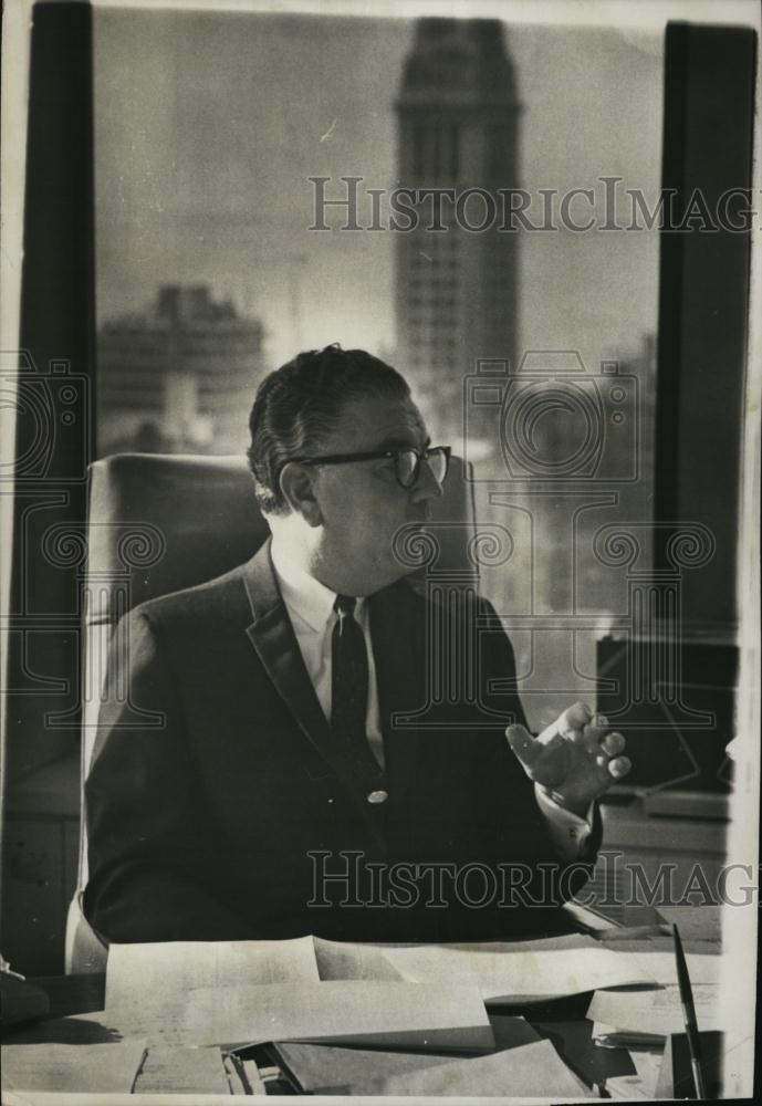 1966 Press Photo E Eugene Farnam Insurance - RSL45321 - Historic Images
